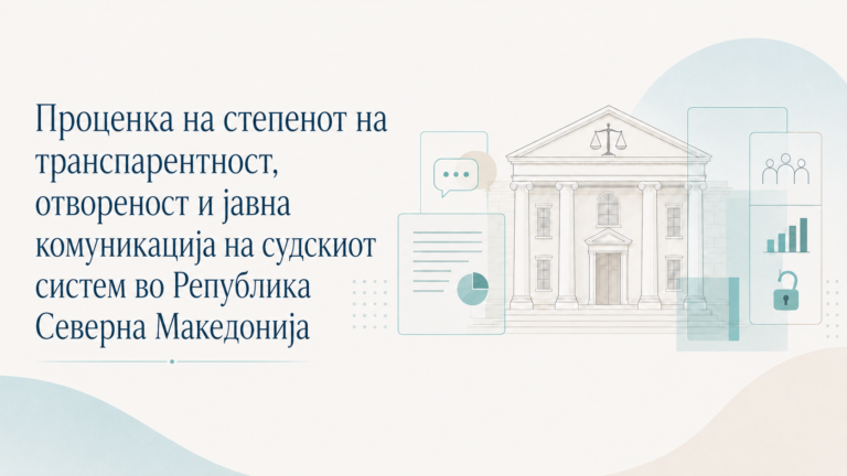 Проценка на степенот на транспарентност, отвореност и јавна комуникација на судскиот систем во Република Северна Македонија